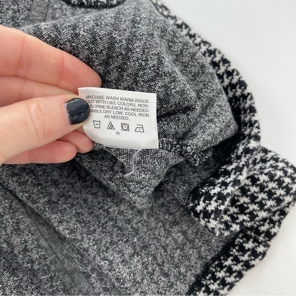 Hanna Anderson‎ Girl's Houndstooth Gingham Black & White Drop Waist Dress - Picture 4 of 8